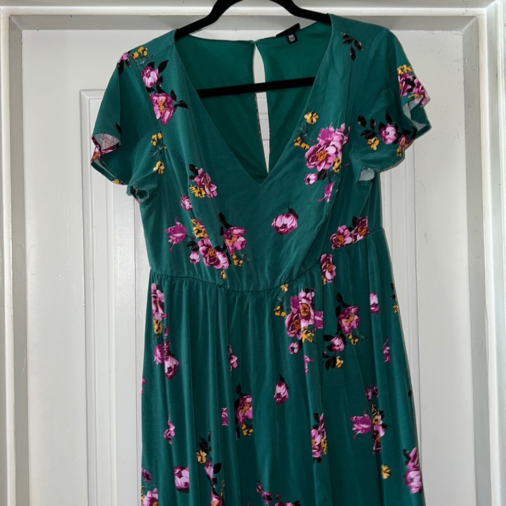 Torrid wrap over dress perfect fall colors!